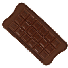 Molde Silicon Barra De Chocolate 2x2x0.7cm, 18 Cavidades