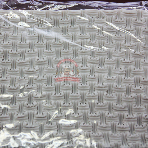 Molde Silicon Textura Bordado Estambre