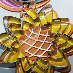 Juego Cortador Acero Inoxidable Hoja Tulipan Girasol 18 Piezas