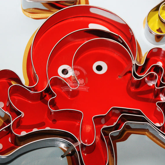 Set 3 Cortadores Figuras Del Mar Modelo 4