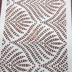 Stencil Textura Hojitas 30x13cm, 1 Pieza