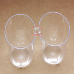 Mini Vaso Diagonal Cristal 3 Oz., Paq. 10 Piezas